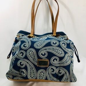 Tommy Hilfiger Leather Handled Canvas Tote